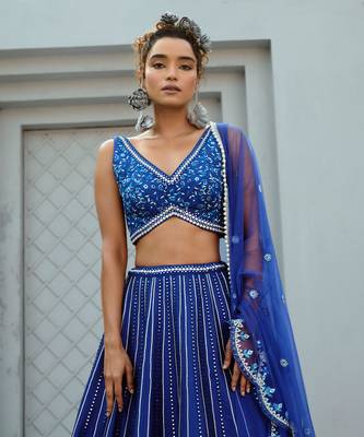 Blue Sunflower Skirt 4