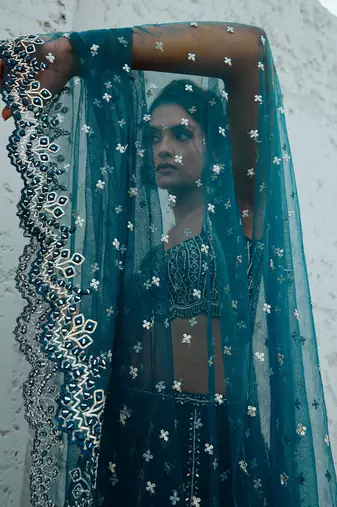 Blue Riya Skirt