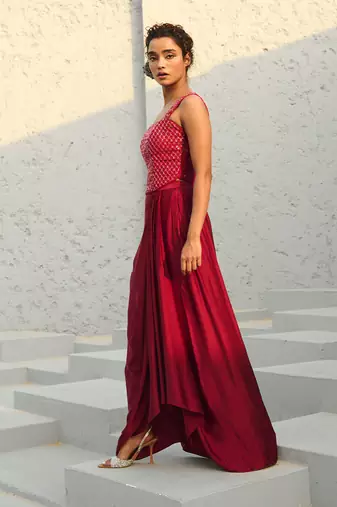 Estelle drape skirt