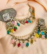 Enchanting ethnic charm: handcrafted bohobahubali earring set