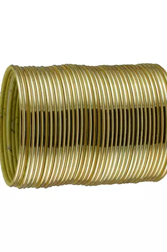 Metal material golden plain bangle