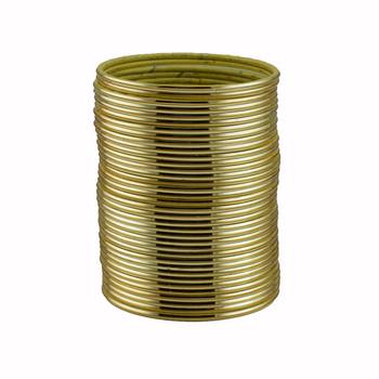 Metal material golden plain bangle 4
