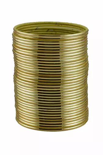 Metal material golden plain bangle