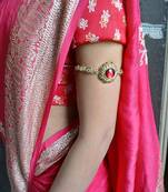 Free size brass golden kunden stud baju band