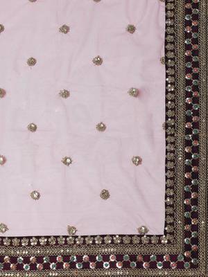 Alluring Purple Colored Bridal Wear Designer Embroidered Lehenga choli 6