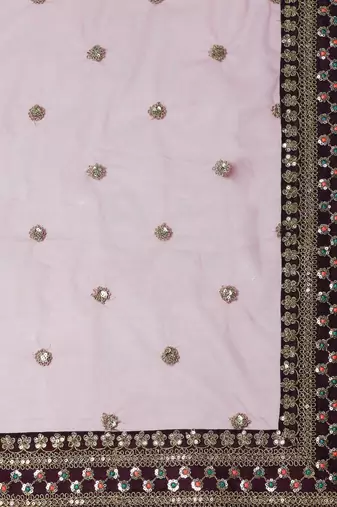 Alluring Purple Colored Bridal Wear Designer Embroidered Lehenga choli