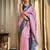 Pink Faux Banarasi Silk Traditional Wedding Saree