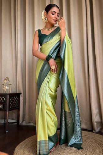 New Designer Banarasi Soft Silk blend saree