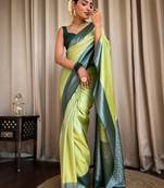 New Designer Banarasi Soft Silk blend saree