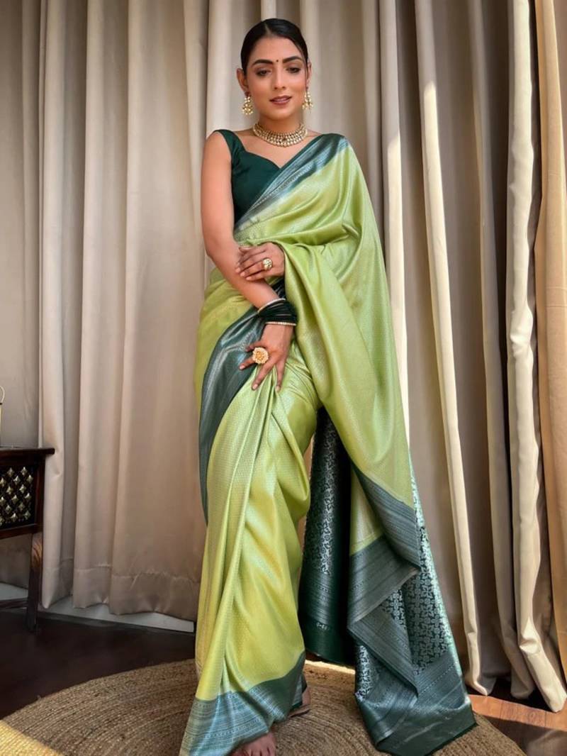 New Designer Banarasi Soft Silk blend saree