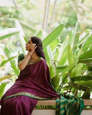 Multy Color silk blend sarees with blouse 3