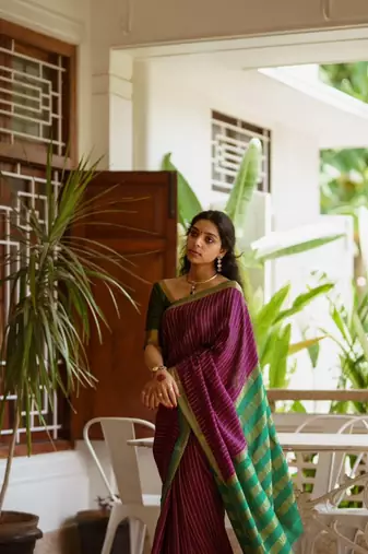 Multy Color silk blend sarees with blouse