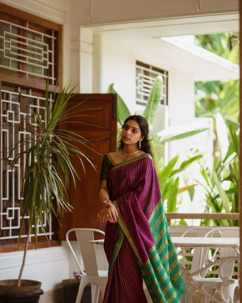 Multy Color silk blend sarees with blouse