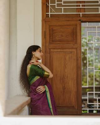 Multy Color silk blend sarees with blouse 5