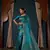 Teal Blue Zari Woven Banarasi Satin Silk Saree