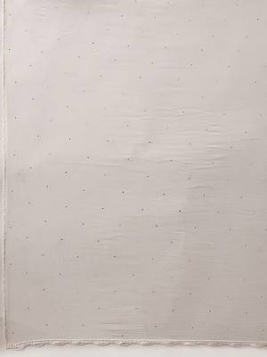 Hand Embroidered White Chiffon Lucknowi Chikankari Dupatta 4