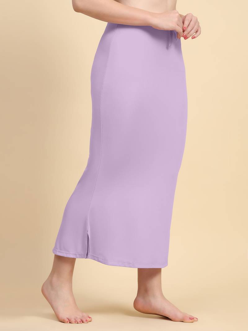 Plain Nylon Soft Petticoat Skirts Saree Silhouette Shape Wear set of 2