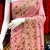 Pink Georgette Saree With Thread Work