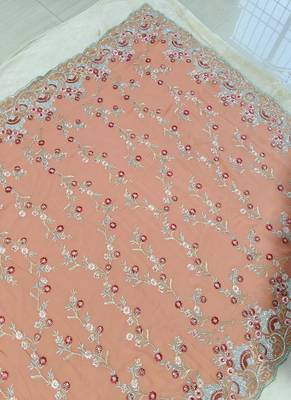 multi Georgette Saree With Thread Work 3