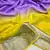Yellow-Purple Color 2D Viscose Georgette Saree 