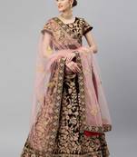 Exceptional Maroon Colored Wedding Wear Embroidered Lehenga Choli