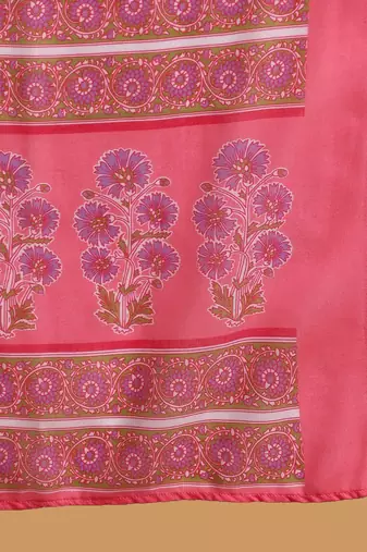 Women Multicolor color rayon blend fancy kurta, bottom and dupatta set