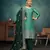Green vichitra fabric embroidery work elegant salwar kameez