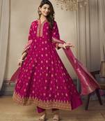 Pink beautifully designed readymade salwar kameez for ethnic trendy looks