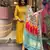 Mustard viscosee chanderi fabric ethnic partywear salwar kameez for trendy looks