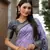 Purple Digital Print Dola Silk Saree