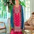 Rani pink embroidery work chinon fabric palazzo dress for wedding party looks