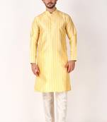 Lemon beautiful woven designer festive wear kurta payjama