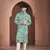 Teal stylish men's kurta payjama for trendy ceremonial looks