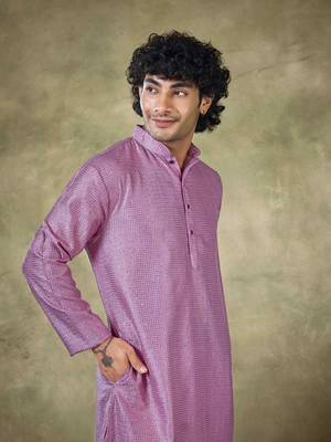 Purple viscosee fabric sequins work stunning evening wedding looks kurta payjama 3