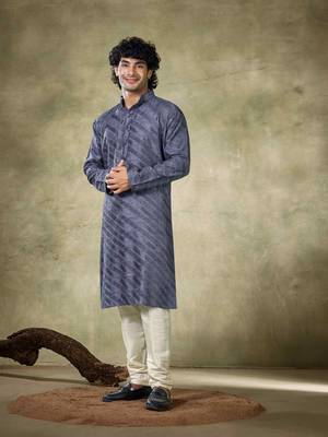 Blue viscosee fabric sequins work stunning evening wedding looks kurta payjama 1