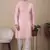 Pink jacquard silk style stunning kurta payjama for men