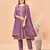 Womens Lavender Color Latest Pure Art Silk Embroidery Work Kurta, Pant With Dupatta Set | Women Stylish Kurta Set 