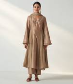 Palak fawn anarkali pant set