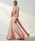 Radha Blush Pink Jacket Lehenga Set