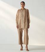 Oorvi fawn shirt pant set
