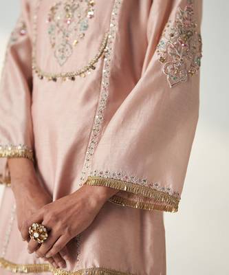 Pihu blush pink tulip pant set 2