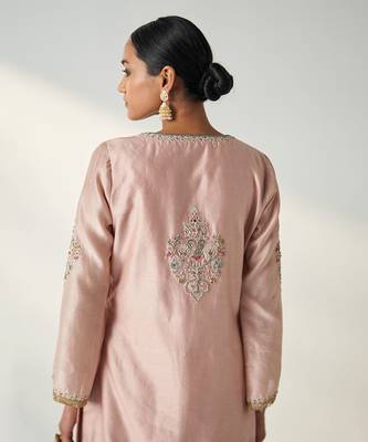 Pihu blush pink tulip pant set 3