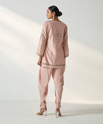 Pihu blush pink tulip pant set 5