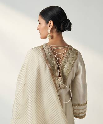 Roop ivory kurta pant set 3