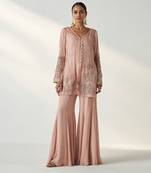 Tara blush pink sharara set