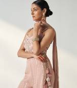 Osha blush pink sharara set