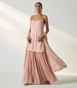 Pakhi blush pink kurta sharara set