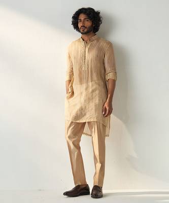 Omkar gold beige coord set 1