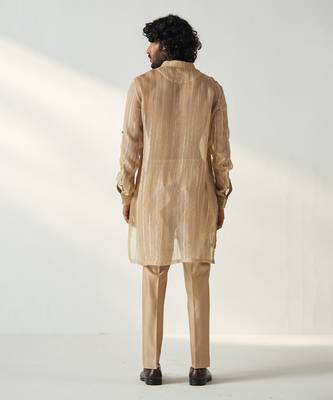Omkar gold beige coord set 4