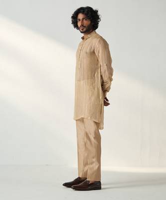 Omkar gold beige coord set 5